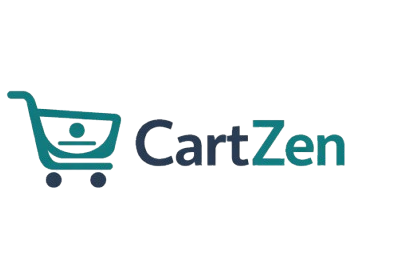CartZen logo with a shopping cart icon on a white background